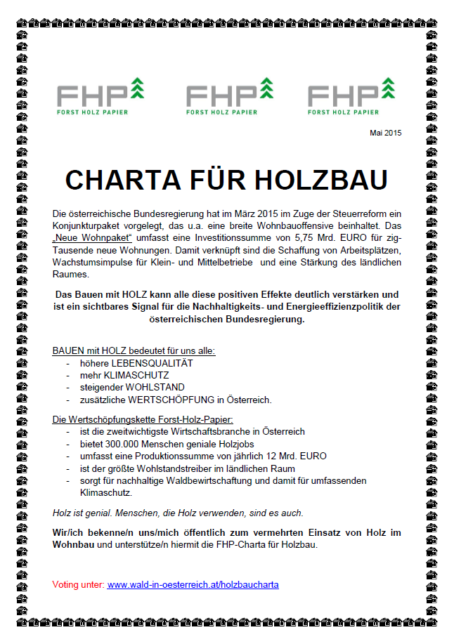 FHP-Charta für Holzbau